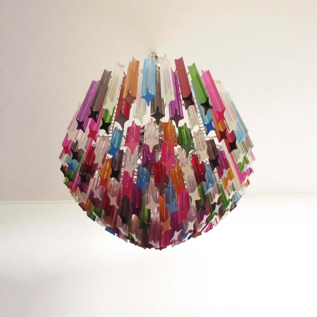 Murano Prisms Chandelier 30" โ Luxury Italy Art Deco Lamp