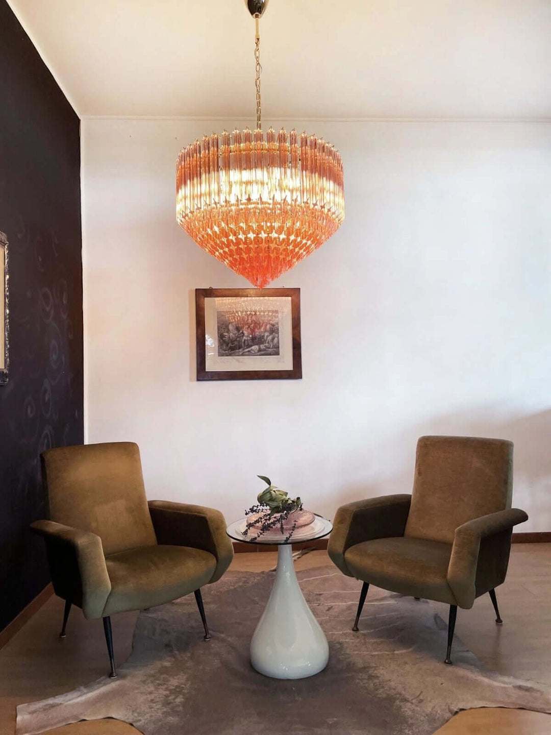 Murano Prisms Chandelier 30" โ Luxury Italy Art Deco Lamp