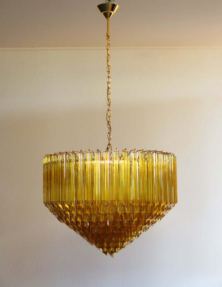 Murano Prisms Chandelier 30" โ Luxury Italy Art Deco Lamp