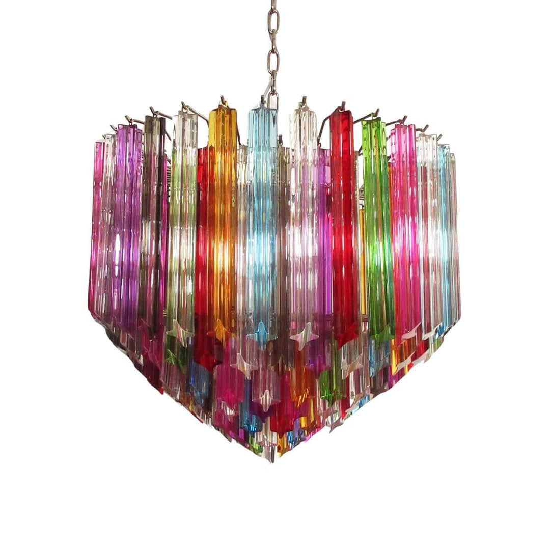 Murano Prisms Chandelier 30" โ Luxury Italy Art Deco Lamp