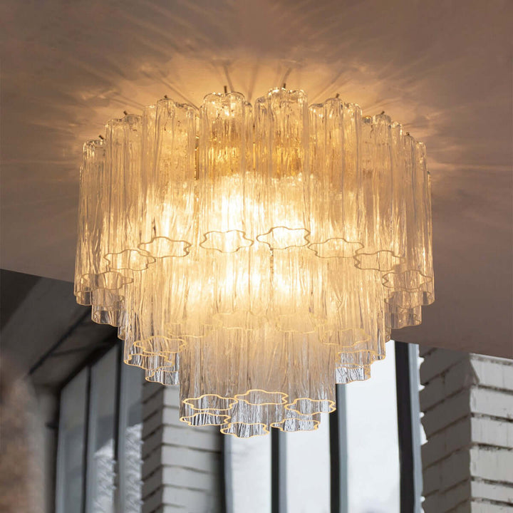 Murano Tubes Ceiling Lamp 20" – French Retro Light Luxury Decor