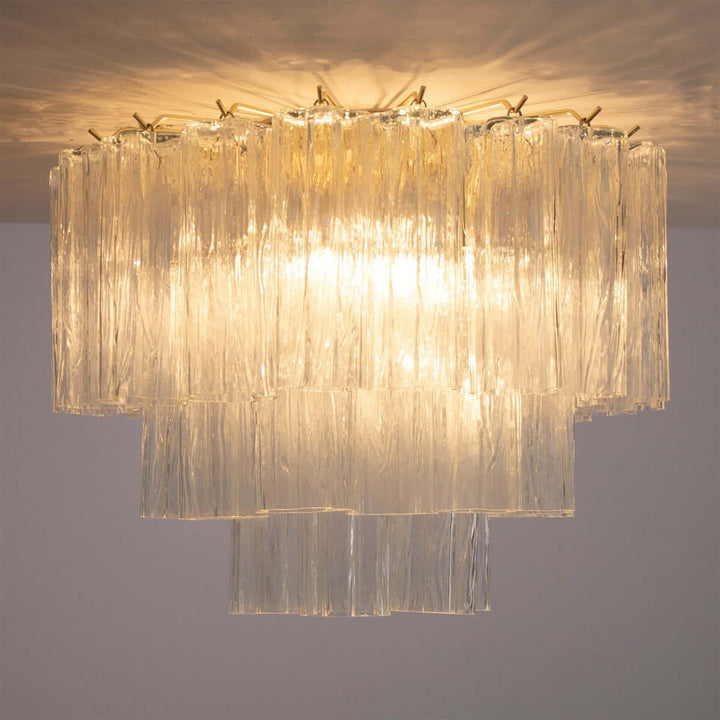 Murano Tubes Ceiling Lamp 20" – French Retro Light Luxury Decor
