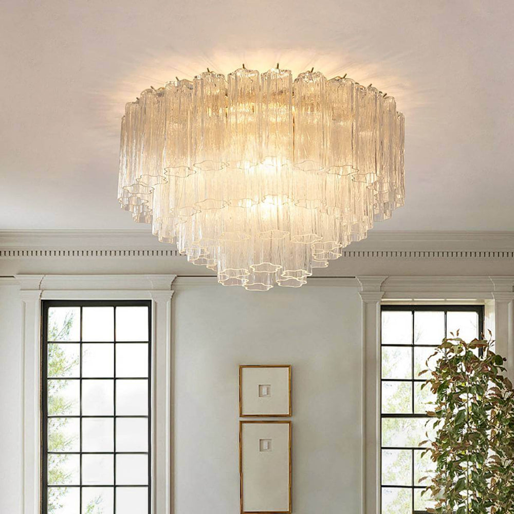 Murano Tubes Ceiling Lamp 26"– French Fashion Light Luxury Decor