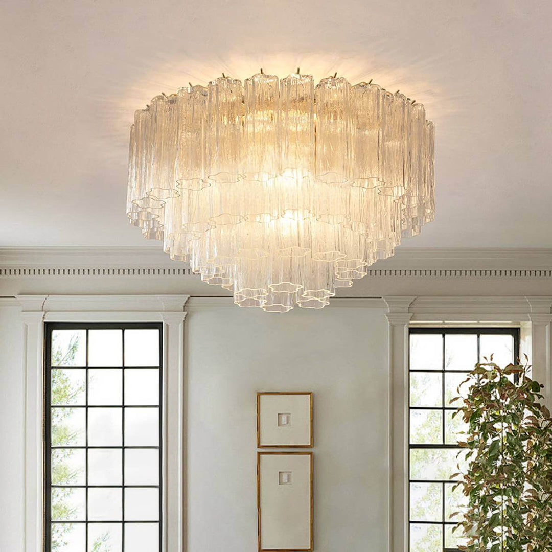 Murano Tubes Ceiling Lamp 26"– French Fashion Light Luxury Decor