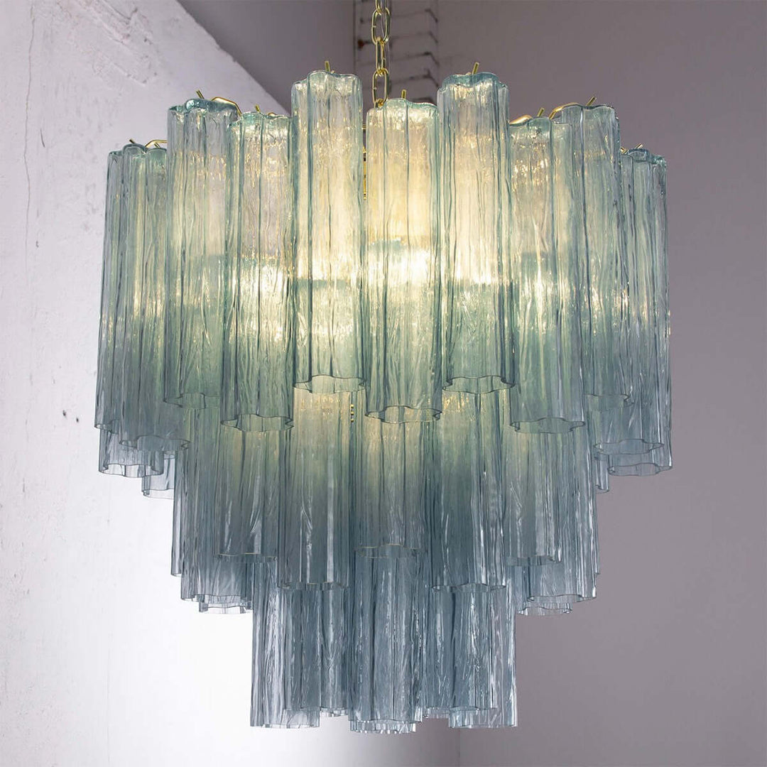 Murano Tubes Chandelier 11" β Italy Creativity Star Glass Decorative