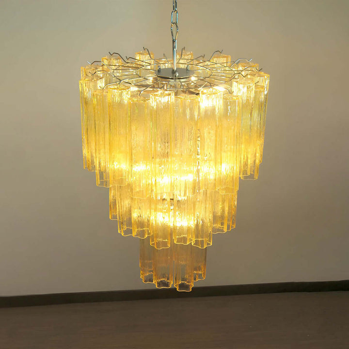 Murano Tubes Chandelier 11" β Italy Creativity Star Glass Decorative