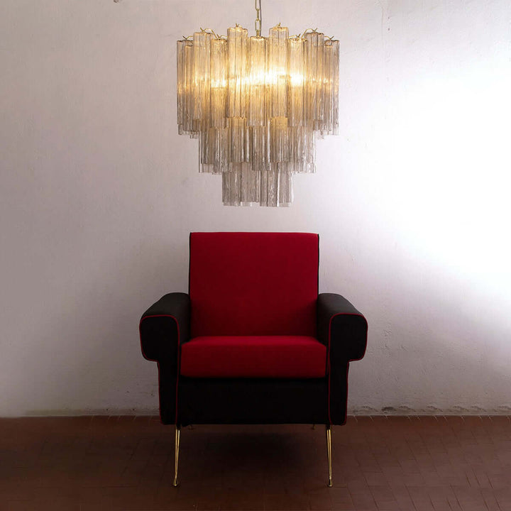 Murano Tubes Chandelier 11" β Italy Creativity Star Glass Decorative
