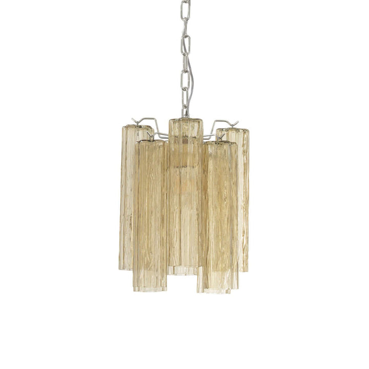 Murano Tubes Chandelier 11" β Italy retro Star Glass Decorative Lamp