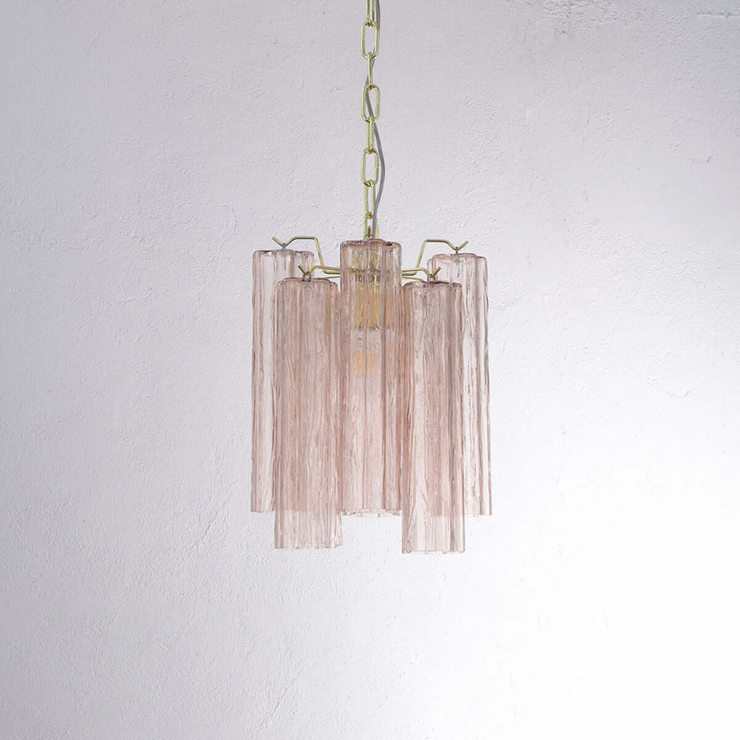 Murano Tubes Chandelier 11" β Italy retro Star Glass Decorative Lamp