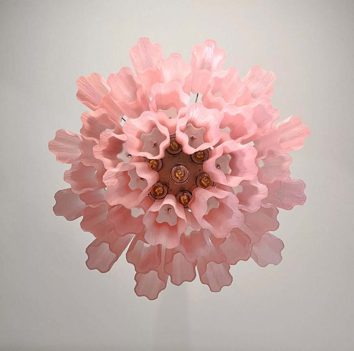 Murano Tubes Chandelier 20" β Italy Murano Star Glass Deco Lighting