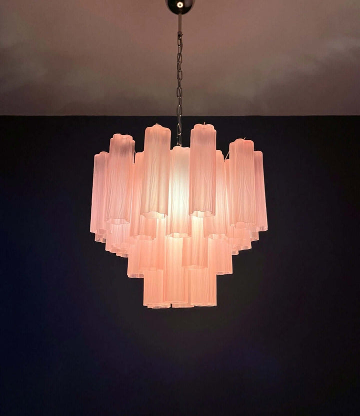 Murano Tubes Chandelier 20" β Italy Murano Star Glass Deco Lighting