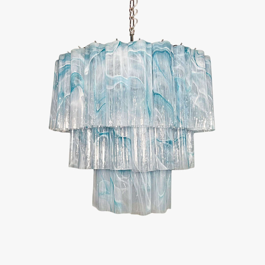 Murano Tubes Chandelier 25" β Luxury Murano Star Glass Art Lamp