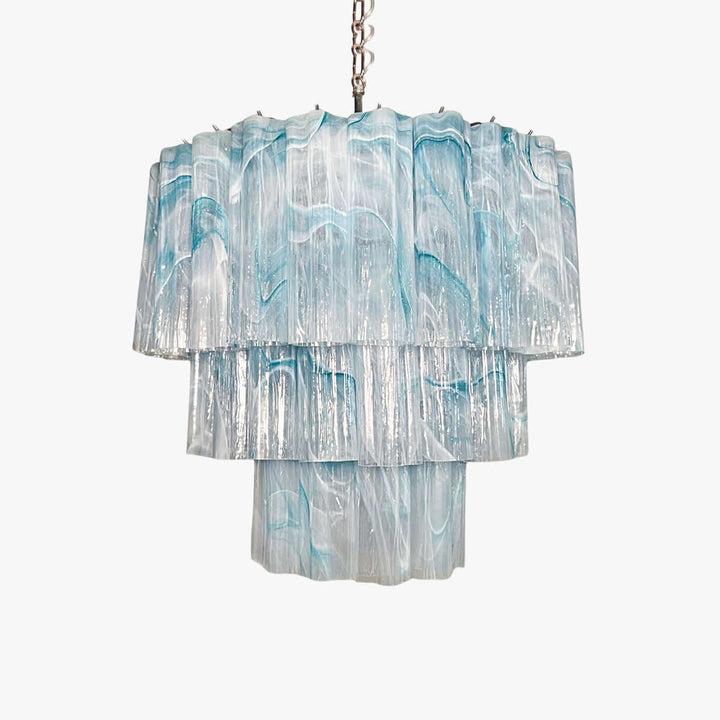 Murano Tubes Chandelier 25" β Luxury Murano Star Glass Art Lamp