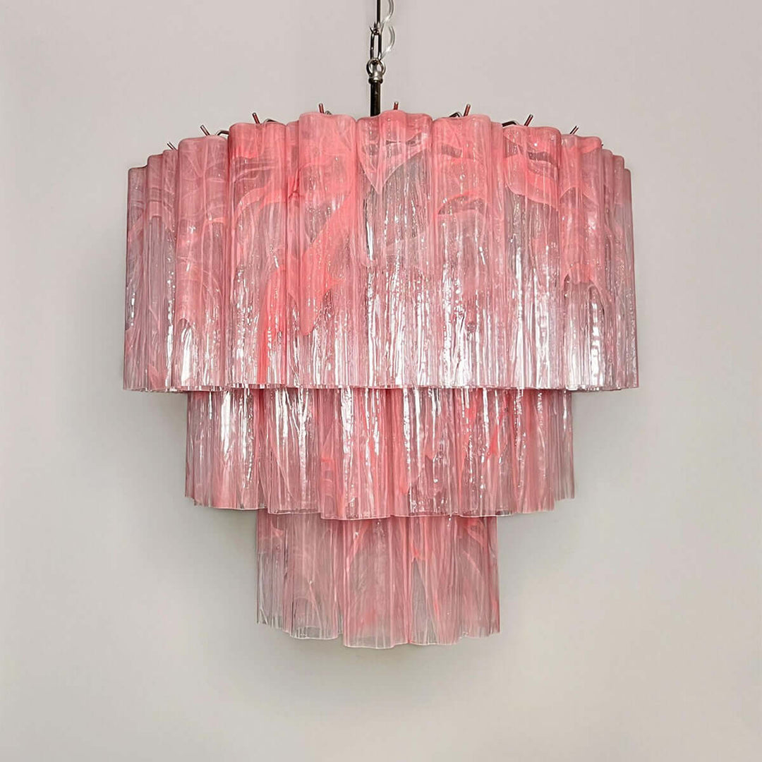 Murano Tubes Chandelier 25" β Luxury Murano Star Glass Art Lamp