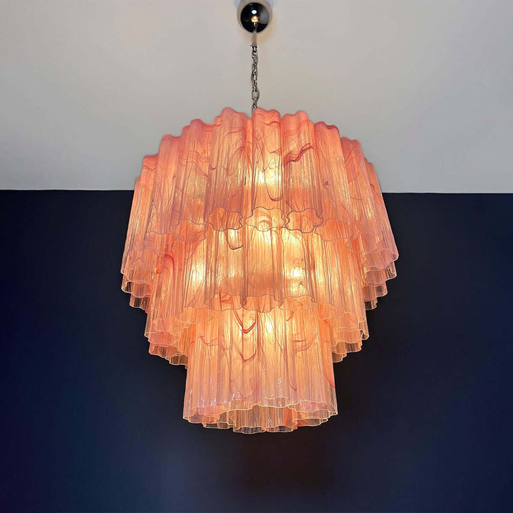 Murano Tubes Chandelier 25" β Luxury Murano Star Glass Art Lamp