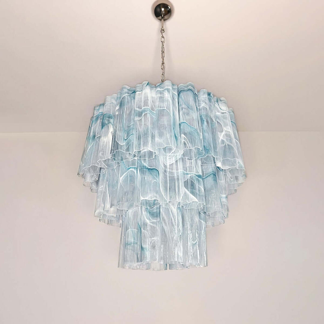 Murano Tubes Chandelier 25" β Luxury Murano Star Glass Art Lamp