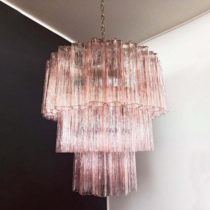 Murano Tubes Chandelier 25" β Luxury Murano Star Glass Art Lamp