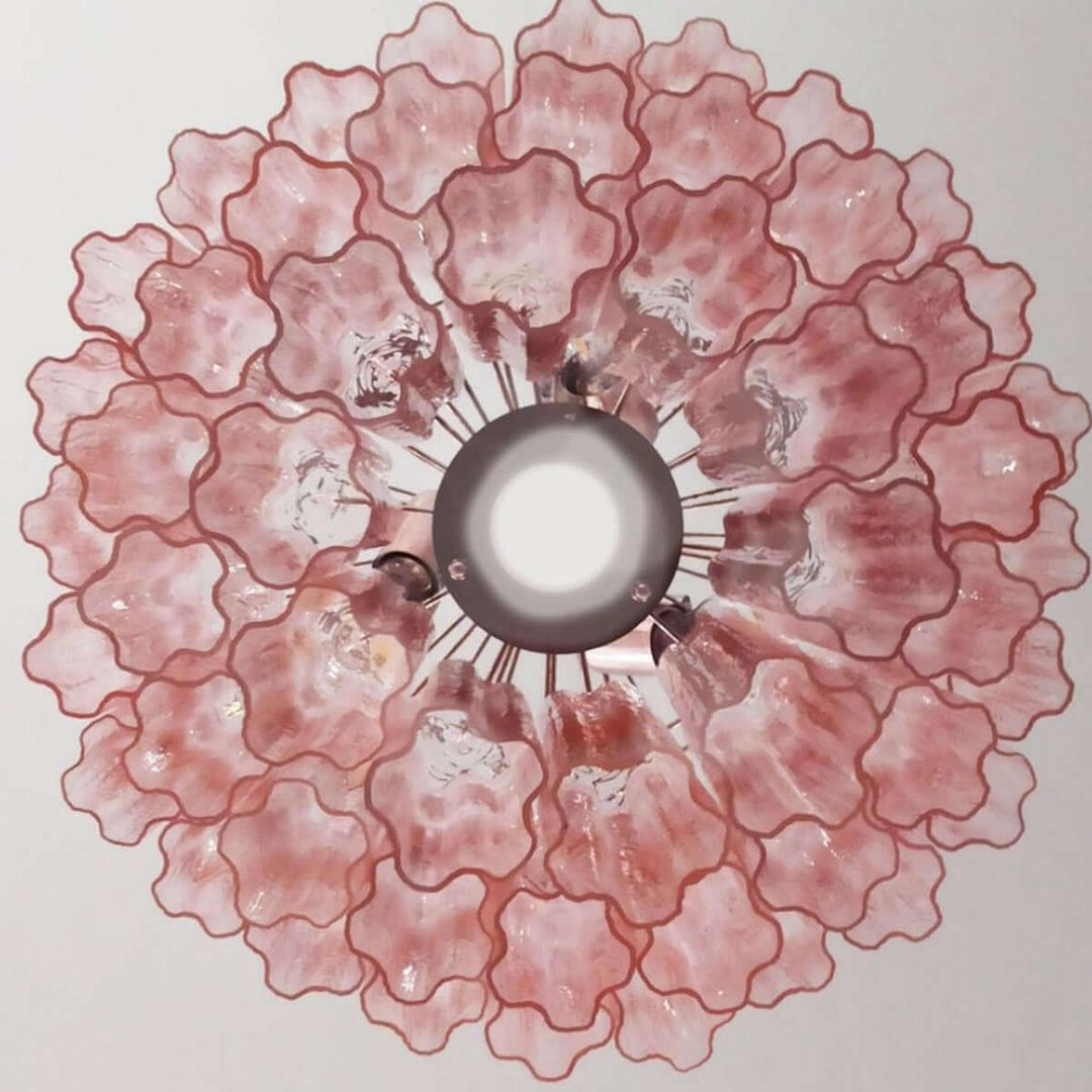 Murano Tubes Chandelier 25" β Luxury Murano Star Glass Art Lamp