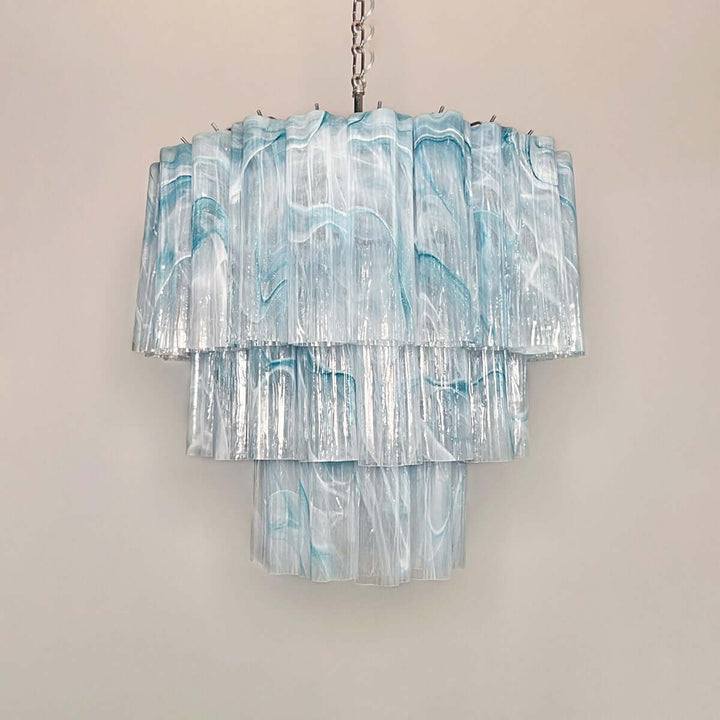 Murano Tubes Chandelier 25" β Luxury Murano Star Glass Art Lamp