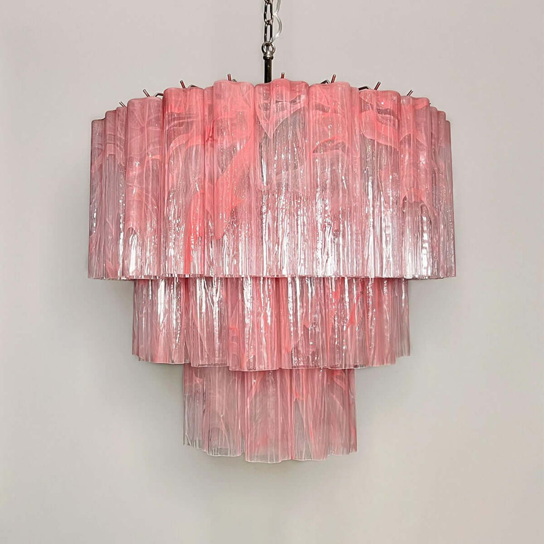 Murano Tubes Chandelier 25" β Luxury Murano Star Glass Art Lamp