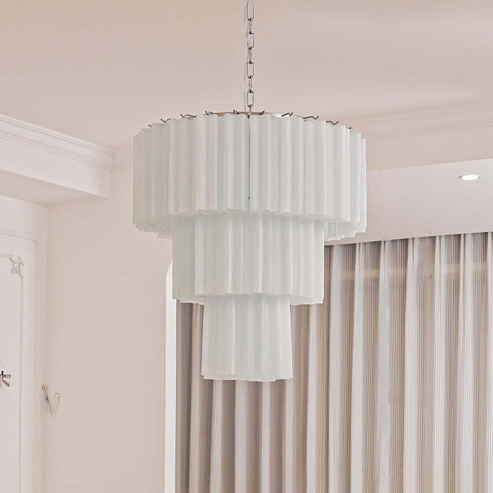 Murano Tubes Chandelier 25" β Luxury Murano Star Glass Art Lamp