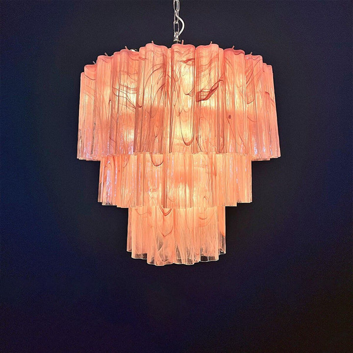 Murano Tubes Chandelier 25" β Luxury Murano Star Glass Art Lamp