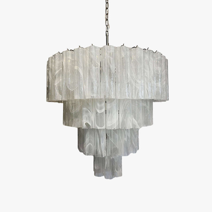 Murano Tubes Chandelier 31.5" β Creativity Murano Star Glass Lamp