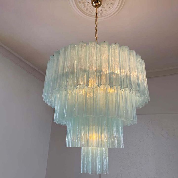 Murano Tubes Chandelier 31.5" β Creativity Murano Star Glass Lamp