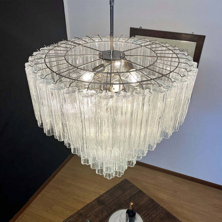 Murano Tubes Chandelier 31.5" β Creativity Murano Star Glass Lamp