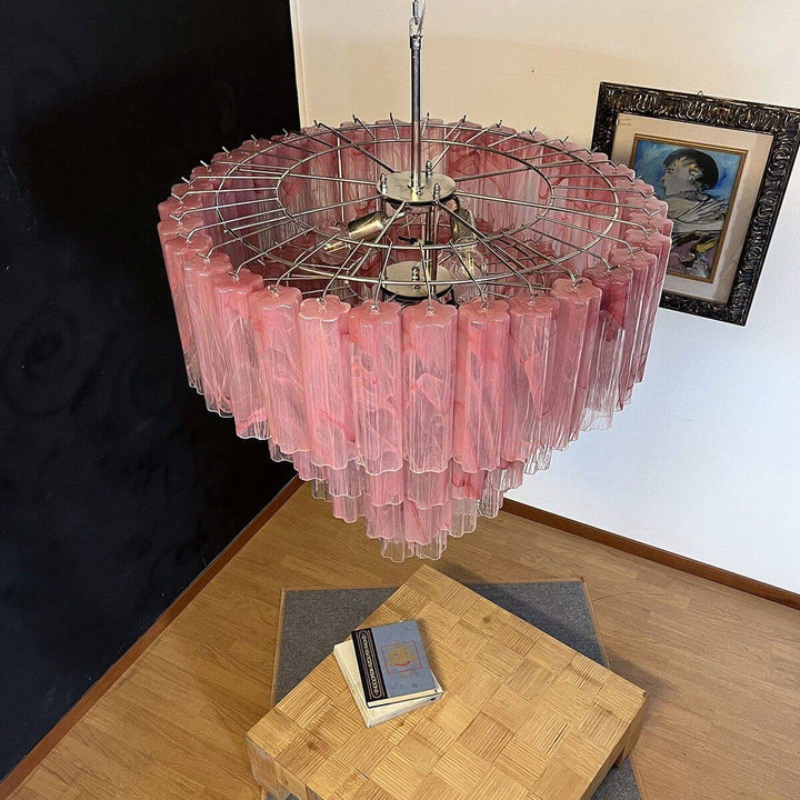 Murano Tubes Chandelier 31.5" β Creativity Murano Star Glass Lamp