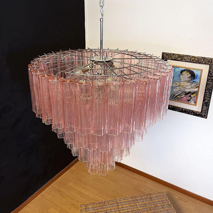 Murano Tubes Chandelier 31.5" β Creativity Murano Star Glass Lamp