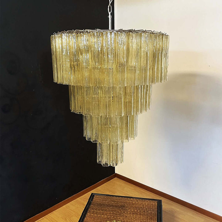 Murano Tubes Chandelier 31.5" β Creativity Murano Star Glass Lamp