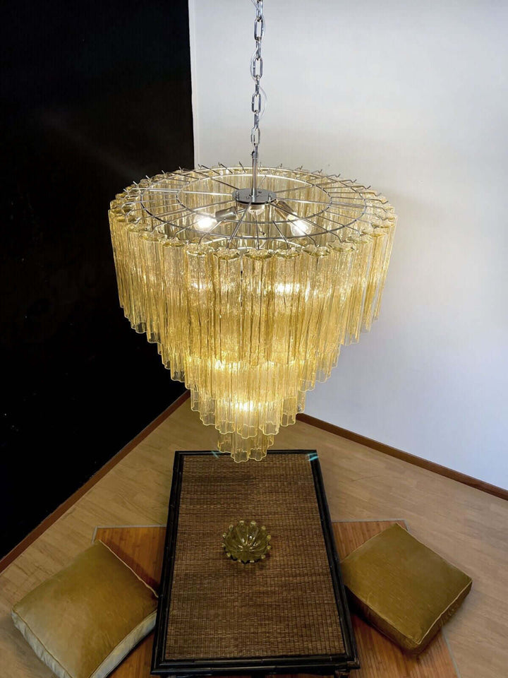 Murano Tubes Chandelier 31.5" β Creativity Murano Star Glass Lamp