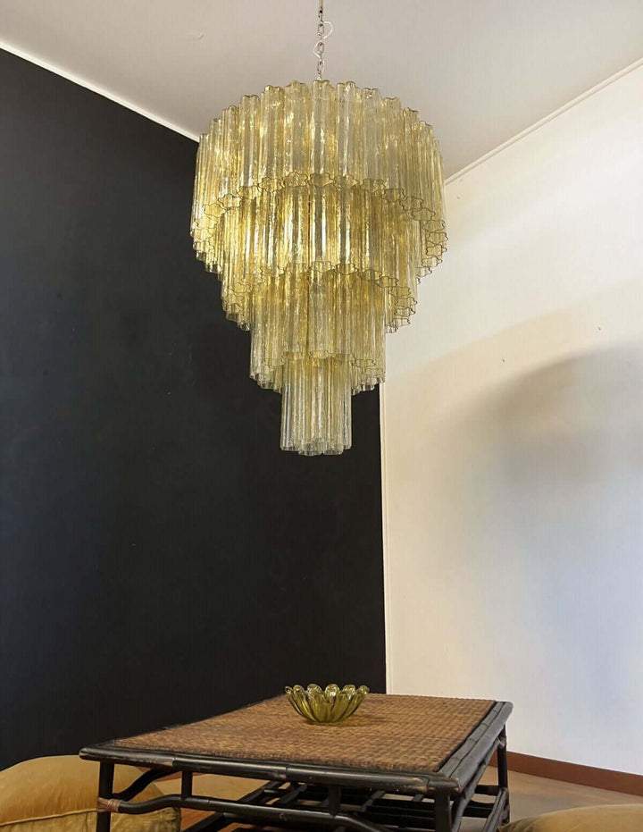 Murano Tubes Chandelier 31.5" β Creativity Murano Star Glass Lamp