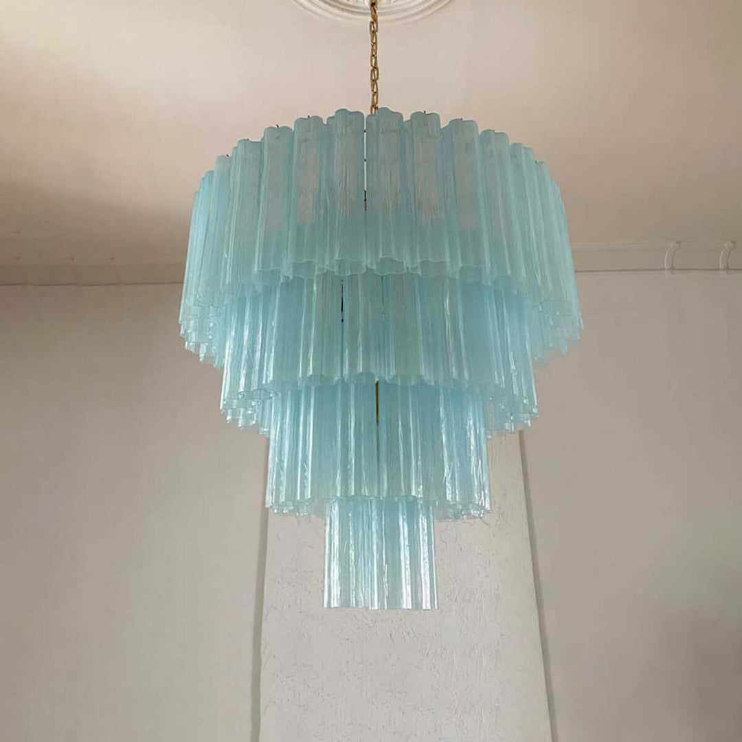 Murano Tubes Chandelier 31.5" β Creativity Murano Star Glass Lamp