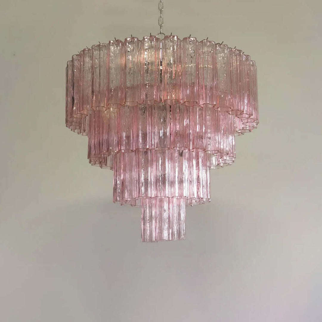 Murano Tubes Chandelier 31.5" β Creativity Murano Star Glass Lamp