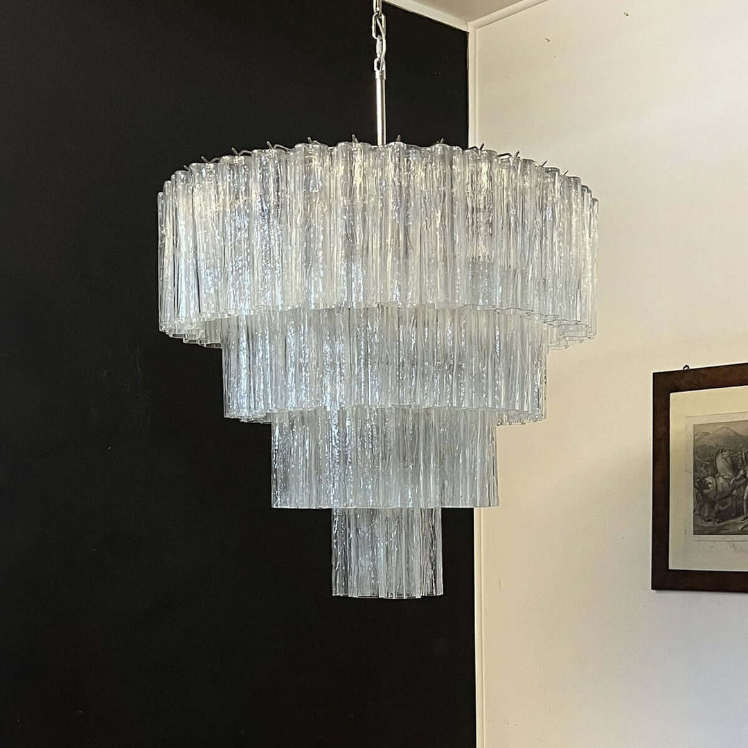 Murano Tubes Chandelier 31.5" β Creativity Murano Star Glass Lamp