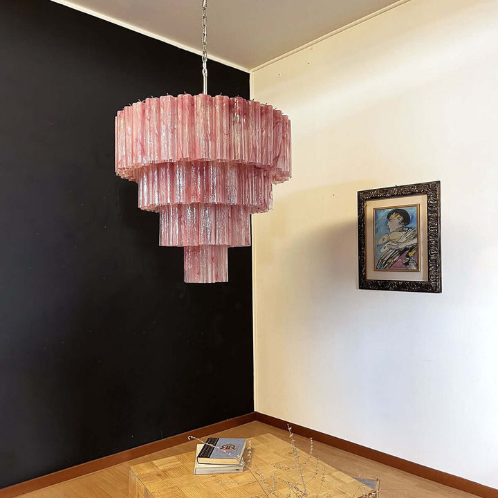 Murano Tubes Chandelier 31.5" β Creativity Murano Star Glass Lamp
