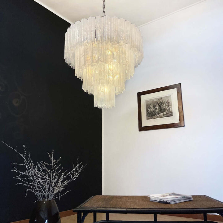Murano Tubes Chandelier 31.5" β Creativity Murano Star Glass Lamp