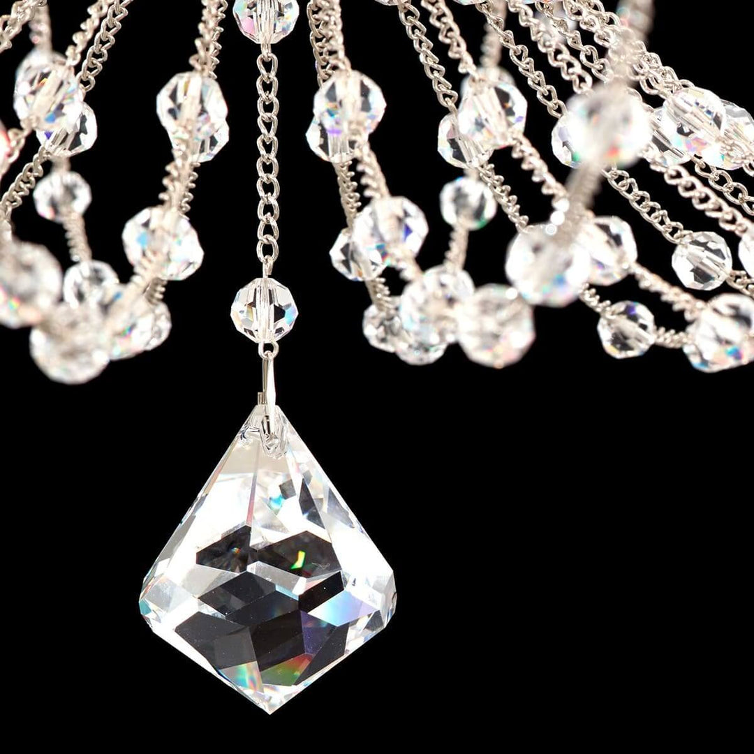 Nuvell Chandelier – Luxury Crystal Light for Living Room Decor