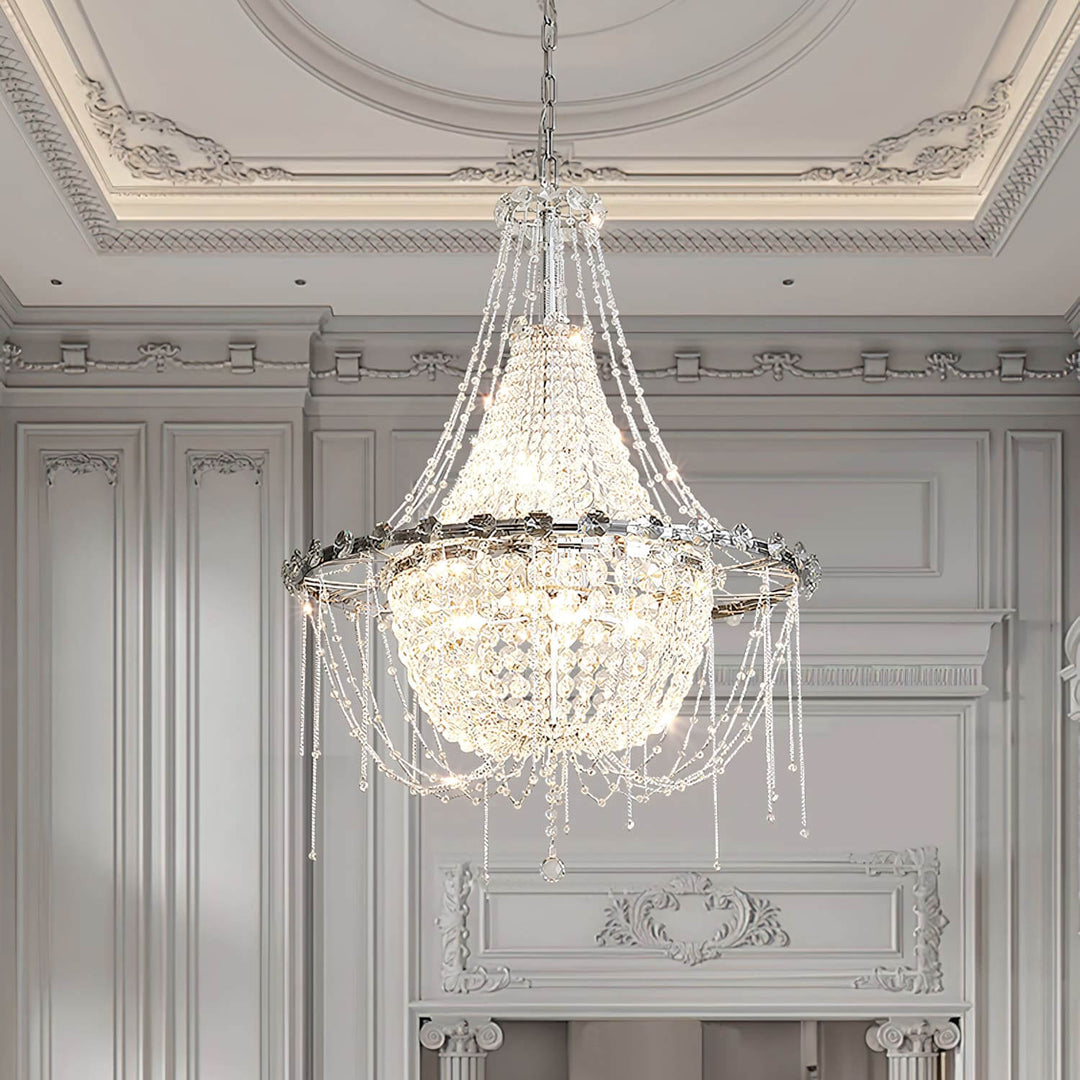 Nuvell Chandelier – Luxury Crystal Light for Living Room Decor