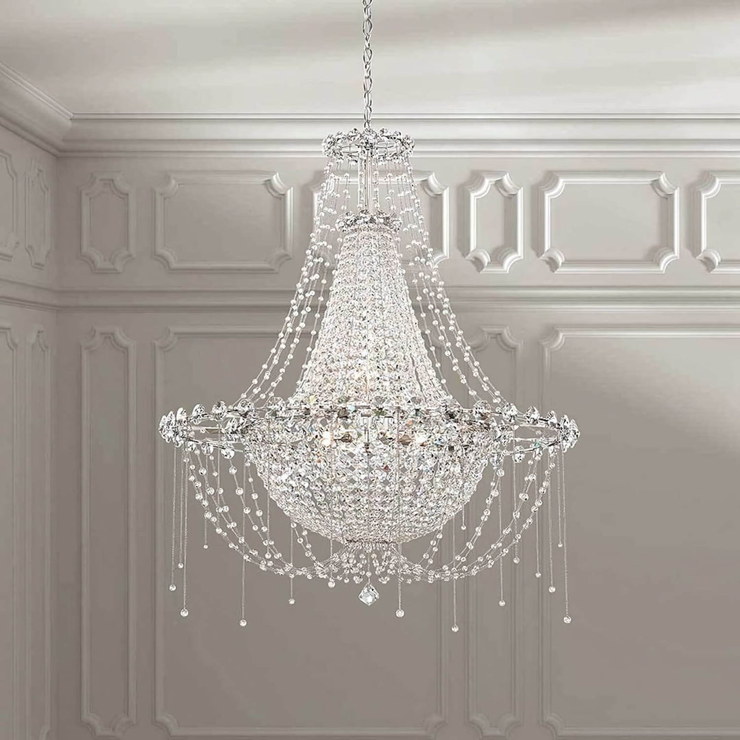 Nuvell Chandelier – Luxury Crystal Light for Living Room Decor