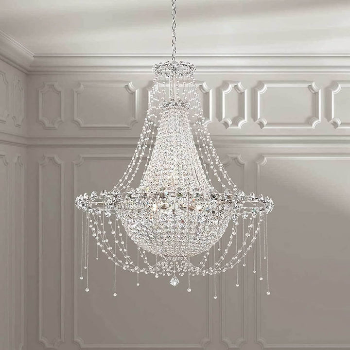 Nuvell Chandelier – Luxury Crystal Light for Living Room Decor