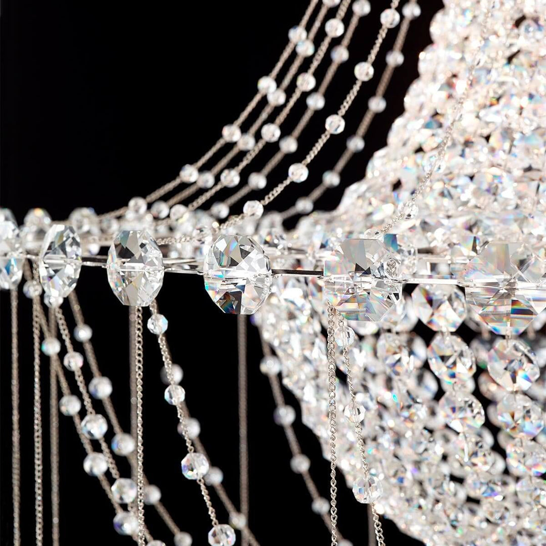 Nuvell Chandelier – Luxury Crystal Light for Living Room Decor