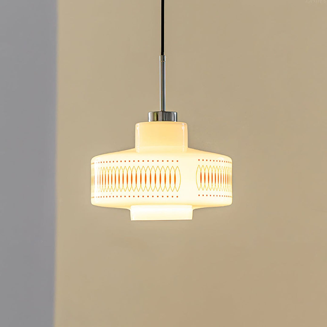 Opaline Pendant Light - Modern Glass Chandelier for Dining Room