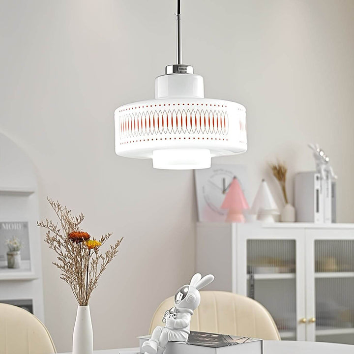 Opaline Pendant Light - Modern Glass Chandelier for Dining Room