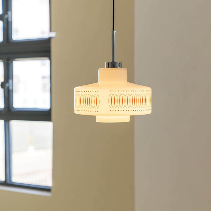 Opaline Pendant Light - Modern Glass Chandelier for Dining Room