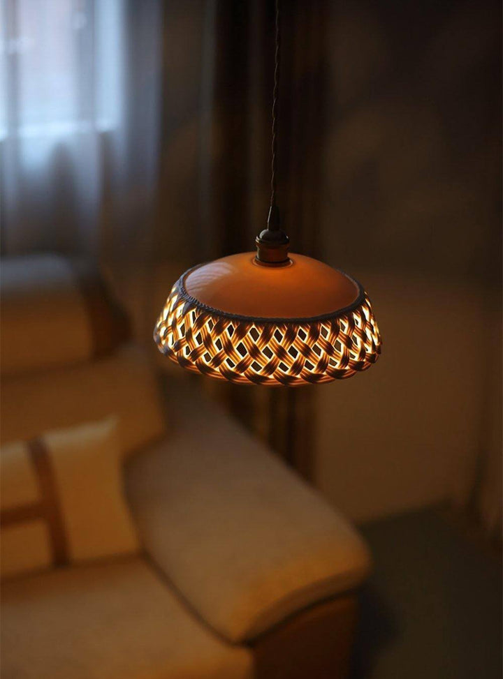 Openwork Ceramic Pendant Lamp | Modern Mini Hanging Light for Bathroom | Vinlighting | Vinlighting