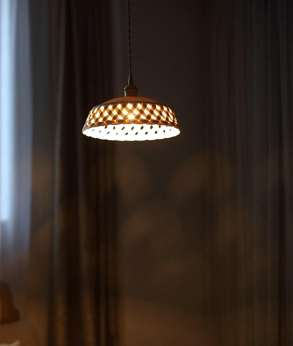 Openwork Ceramic Pendant Lamp | Modern Mini Hanging Light for Bathroom | Vinlighting | Vinlighting