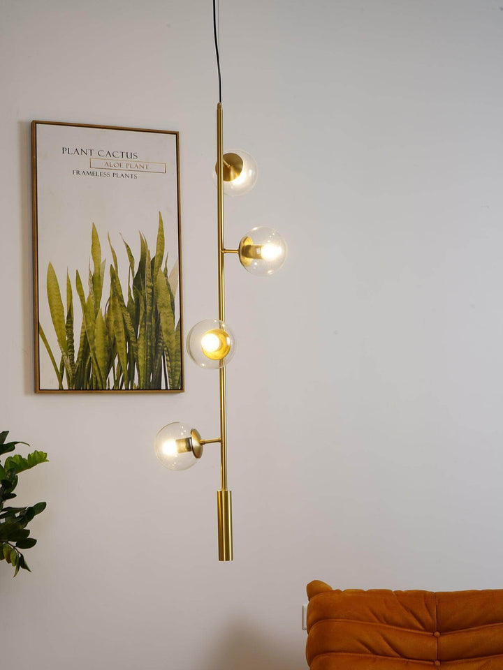 Orb Pendant Light - Modern Brass & Glass Hanging Fixture | Vinlighting | Vinlighting